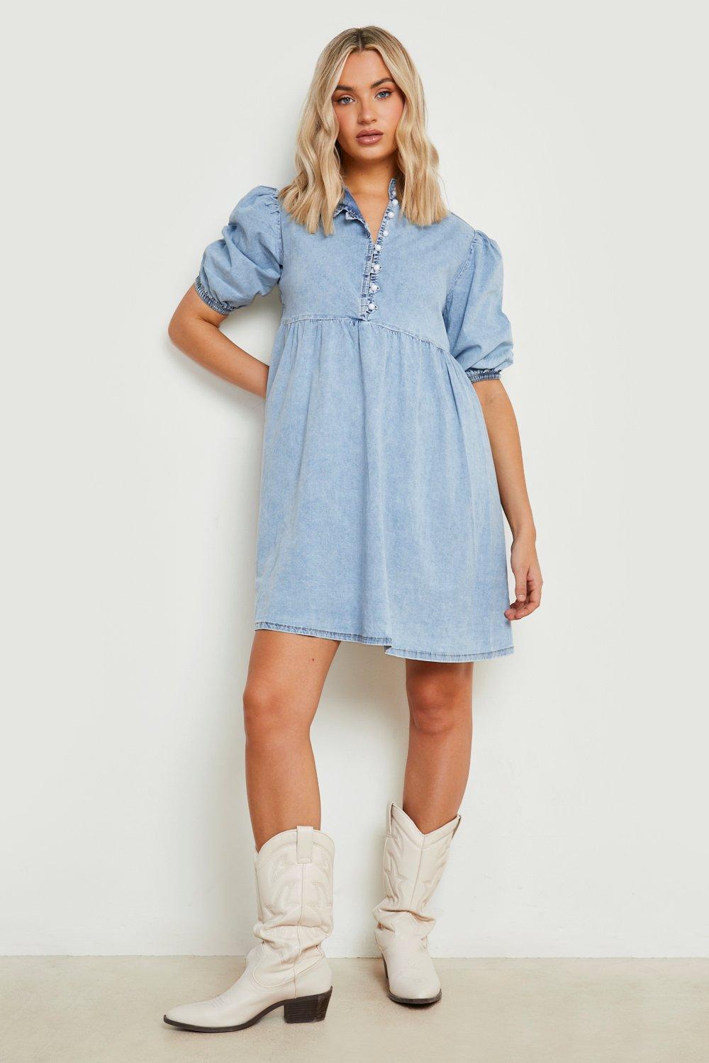 Chambray Jumper Dress MISTREASS ロングワンピース | saraejersbo.dk